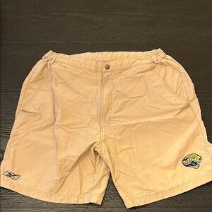 Reebok Tan Athletic Shorts Jacksonville Jaguars
